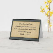 Het 11:24 van het teken: Wenskaarten Kaart (Gele Bloem)