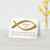 Het 11:28 van Matthew Kaart (Gele Bloem)