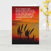 Het 12:2 van de Romeinen van het Vers van de Kaart (Gele Bloem)