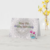 het 15de Jubileum van het Huwelijk Kaart (Gele Bloem)