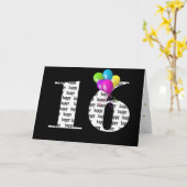 het 16de boeket van de verjaardagsballon kaart (Gele Bloem)