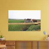 Het 16e-eeuwse klooster en Clos de Vougeot Canvas Afdruk (Insitu (Woonkamer))