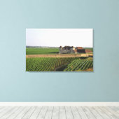 Het 16e-eeuwse klooster en Clos de Vougeot Canvas Afdruk (Insitu (Houten vloer))