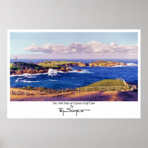 Het 16e gat bij Cypress Golf Club Poster
