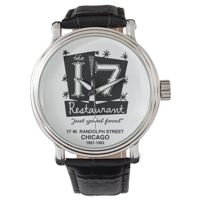 Het 17 restaurant Chicago, IL Horloge (Voorkant)