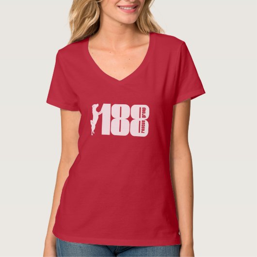 Het 188 T-shirt van de Groep van de Redding V-Neck (Voorkant)