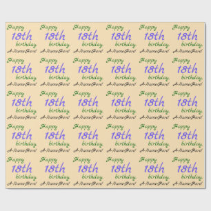 Het 18e Birthday-verpakkingspapier verliezen Cadeaupapier