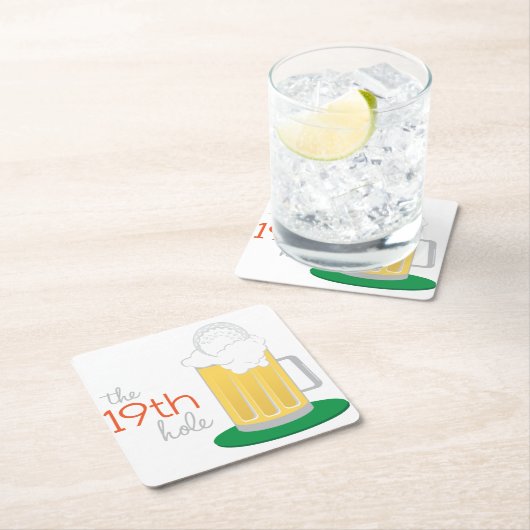 Het 19e gat kartonnen onderzetters (Insitu)