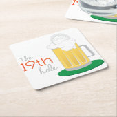 Het 19e gat kartonnen onderzetters (Schuin)
