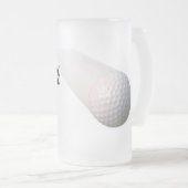 Het 19e gat matglas bierpul (Voorkant rechts)