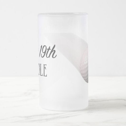 Het 19e gat matglas bierpul (Center)