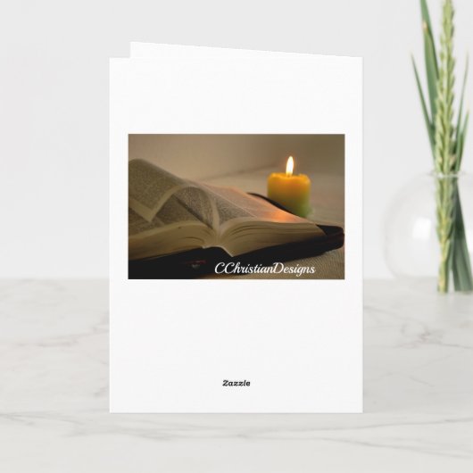 Het 1:6 van Philippians hij die met een goede het Kaart (Achterkant)