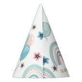 Het 1e verjaardagsfeestje Pet met een schattige te Feesthoedjes (Achterkant)