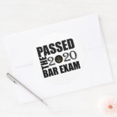 Het 2020-balkexamen is doorlopen ronde sticker (Envelop)