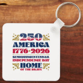 Het 250ste Jubileum van de Amerikaanse Onafhankeli Sleutelhanger (Achterkant)