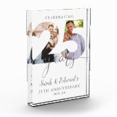 Het 25ste Jubileum van de bruiloft 2 Fotoblokken (Links)