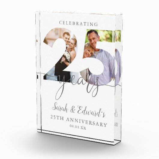 Het 25ste Jubileum van de bruiloft 2 Fotoblokken (Rechts)