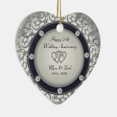 het 25ste Jubileum van het Huwelijk Keramisch Ornament (Rechts)