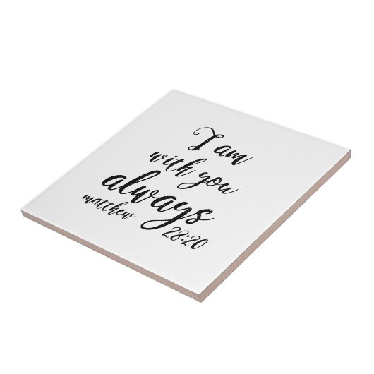 Het 28:20 van Matthew Tegeltje (Zijkant)