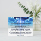 Het 28:7 van de psalm - 9 briefkaart (Staand voorkant)