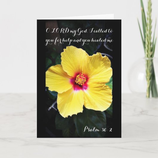Het 30:2 die van de psalm de Kaart van het Gebed (Voorkant)