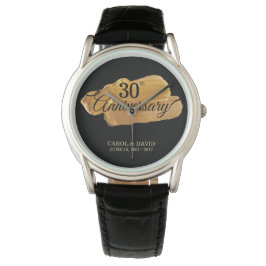 Het 30e Jubileum. Gouden verf. Horloge