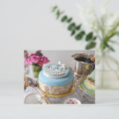 Het 30e verjaardagstaart Briefkaart. Briefkaart (Staand voorkant)