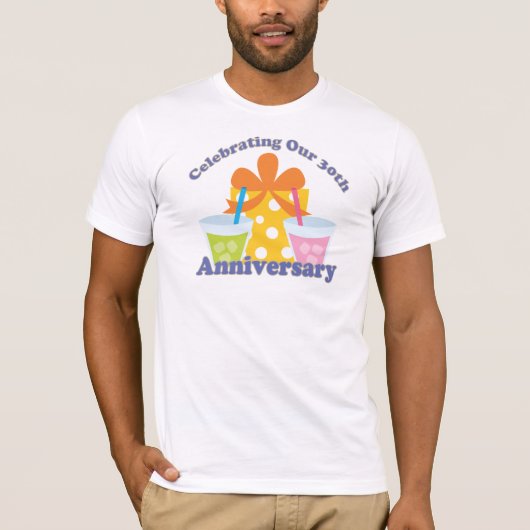 Het 30ste Jubileum cadeau T-shirt (Voorkant)