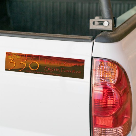 Het 350-project - Bumpersticker (Op Truck)