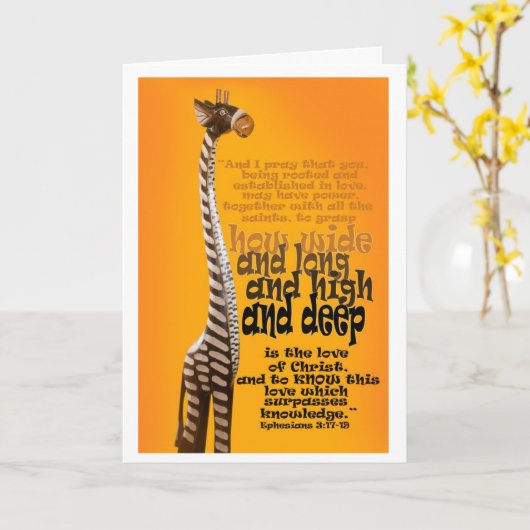 Het 3:17 van Ephesians - 19 Kaart (Gele Bloem)