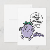 Het 3-stappenplan van Miss Naughty Briefkaart (Voorkant / Achterkant)