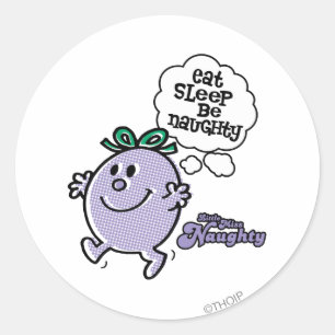 Het 3-stappenplan van Miss Naughty Ronde Sticker