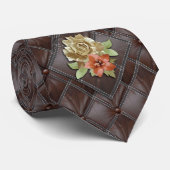 Het 3D Decor van de Academie van de Leer Stropdas (Opgerold)