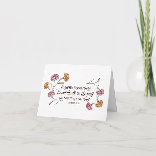 Het 43:18 van Isaiah - 19 Feestdagen Kaart (Voorkant)