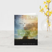 Het 43:2inspirerend van Isaiah notecard Kaart (Gele Bloem)