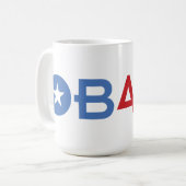 Het 44e President, Barack Obama Koffiemok (Voorkant links)