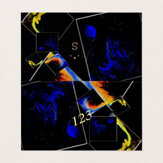 Het 47e Euclid-probleem Visitekaartje (Buitenkant ongevouwen)