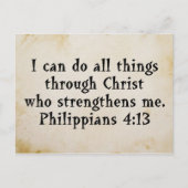 het 4:13 van scripturePhil Briefkaart (Voorkant)