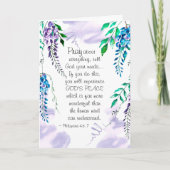 Het 4:6 van Philippians - 7 bidden over alles Kaart (Voorkant)