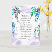 Het 4:6 van Philippians - 7 bidden over alles Kaart (Gele Bloem)