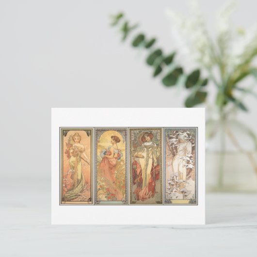 Het 4-seizoen 1900 briefkaart (Staand voorkant)