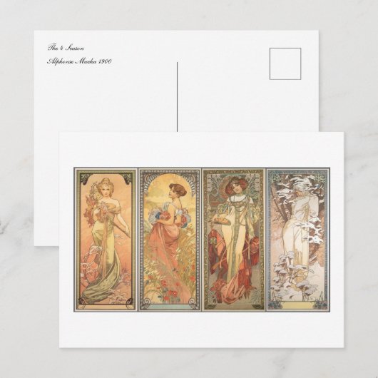 Het 4-seizoen 1900 briefkaart (Voorkant / Achterkant)
