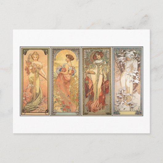 Het 4-seizoen 1900 briefkaart (Voorkant)