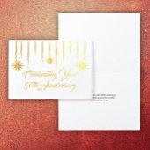 Het 50e Jubileum is een Starburst Folie Kaarten