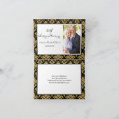 het 50ste Damast van het Jubileum, Kroonluchter Bedankkaart (Binnen)