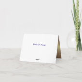 het 50ste Goud en de Zwarte van het Jubileum Bedankkaart (Achterkant)