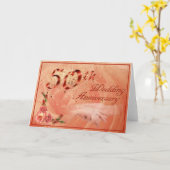 het 50ste Jubileum van het Huwelijk Kaart (Gele Bloem)
