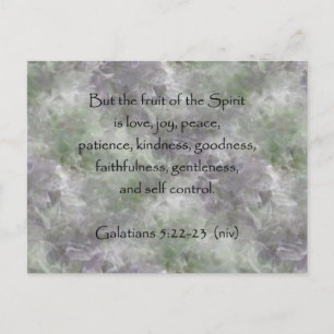 Het 5:22 van Galatians - Fruit 23 ~ van de Geest Briefkaart
