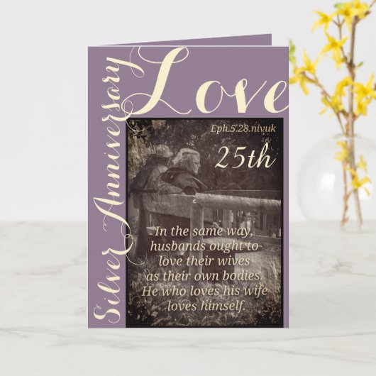 Het 5:28 van Ephesians & 1John de kaart van de (Gele Bloem)