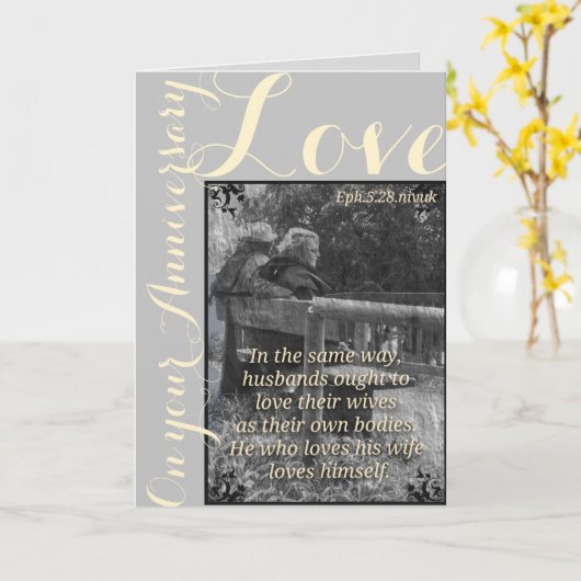 Het 5:28 van Ephesians en 1John de kaart van de (Gele Bloem)